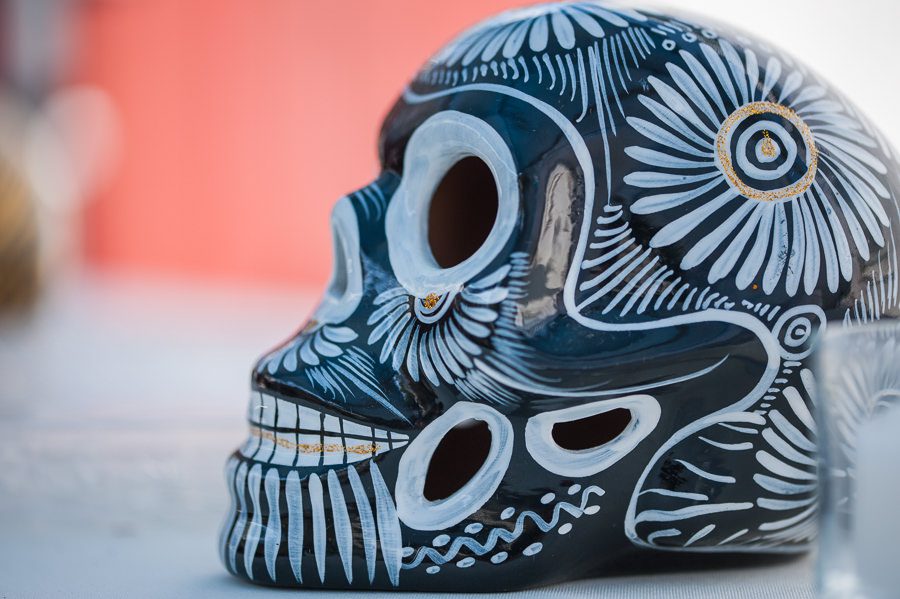 day of dead painted skull